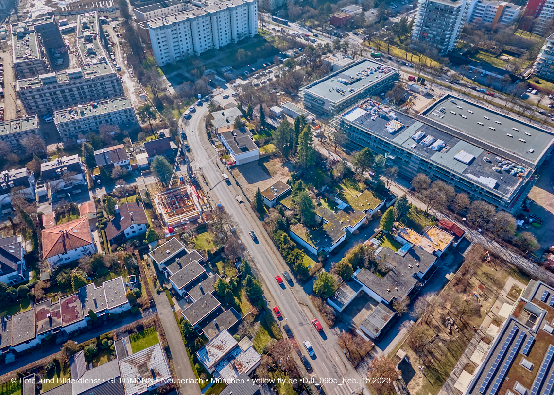 15.02.2023 - Baustelle Niederalmstraße 16 in Neuperlach